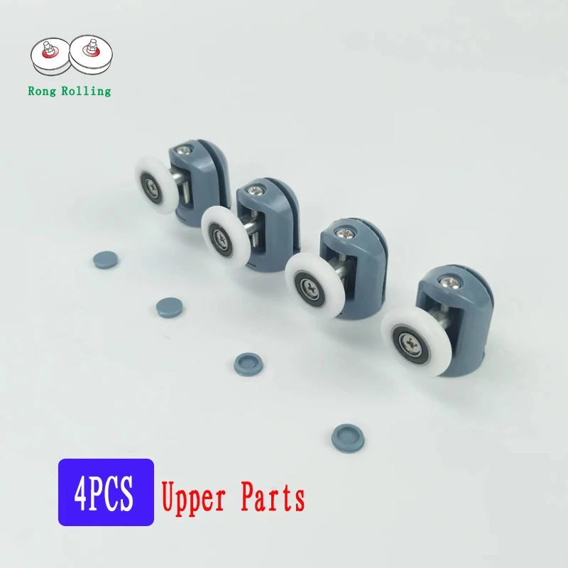 Shower door rollers runner Up Pulley Wheels Brass Zinc Alloy Bearing Hardware Sliding Door Roller Shower Room Cabin Accessories