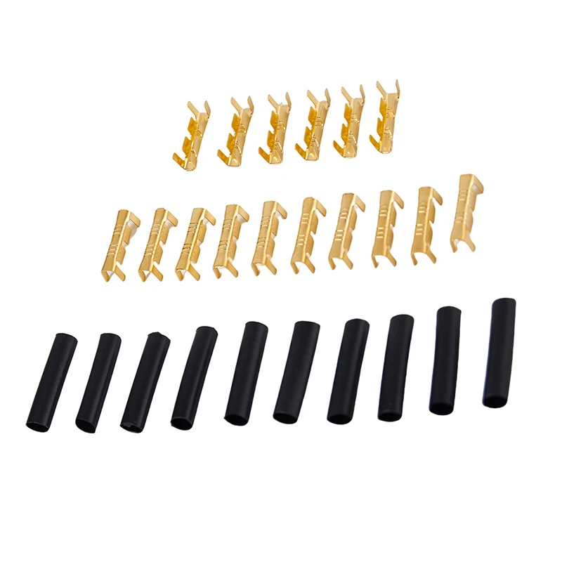 

New 200pcs 453 U-Terminal Lug Wire Butt Joint Cold Terminal, Fascia Of Small Tooth With Heat Shrinkable Tube 0.5-1.5mm2