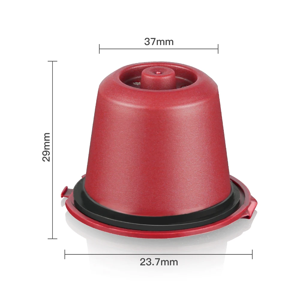 Reusable Coffee Capsules Refillable Reusable Nespresso Coffee Capsule Reutilisable Nespresso Pods with Spoon Brush Coffee Accessories