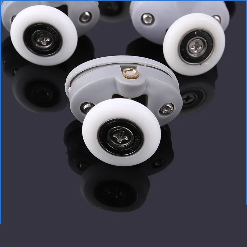 Oval ABS Nylon Single Pop Up Pulley Runner Wheel Shower Cabin Sliding Glass Door Rollers 4pcs-8pcs/set