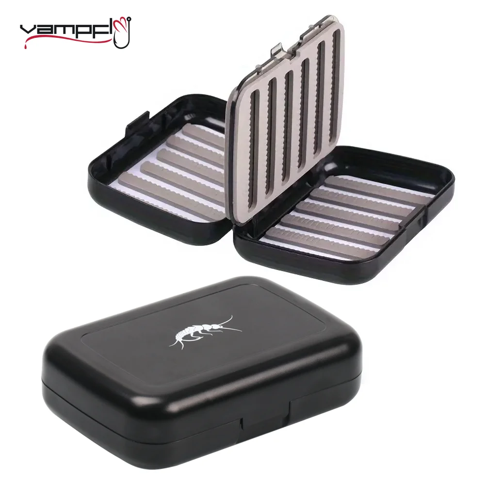 Vampfly 1pc Fly Fishing Box Multi Sided Waterproof Case for Nymph Dry Wet  Flies Trout Salmon Fishing Lures Storage Box