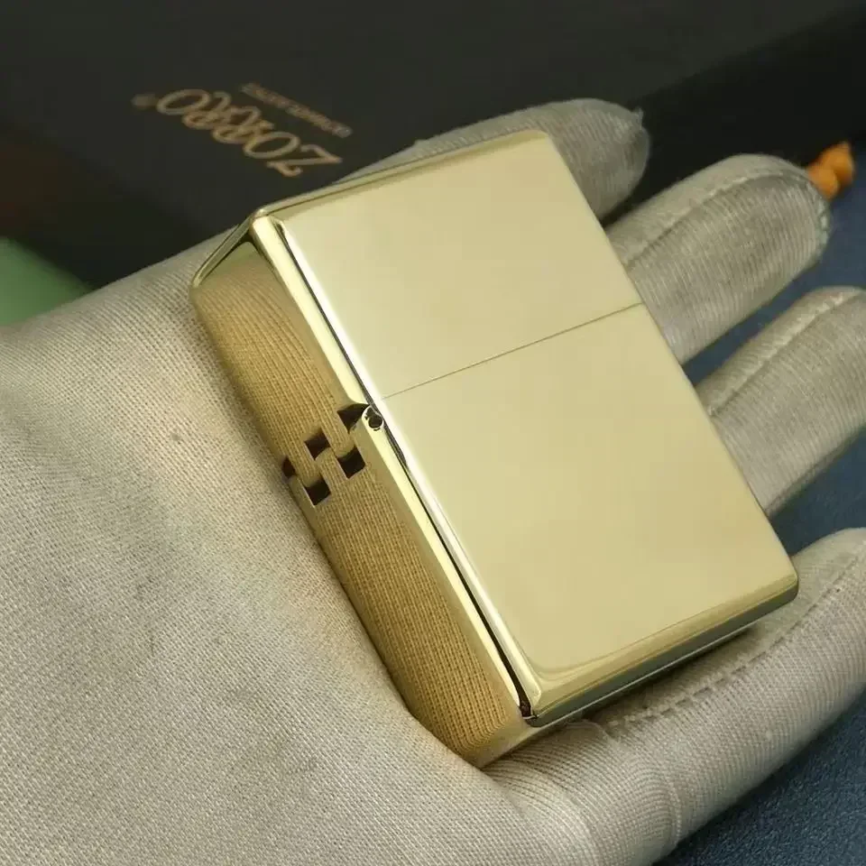 Zorro 912 Retro High End Waterproof Sealed Armor Constantine Kerosene Lighter 3/5 Hinge Metal Petrol Lighter Men's Gift 150G 5