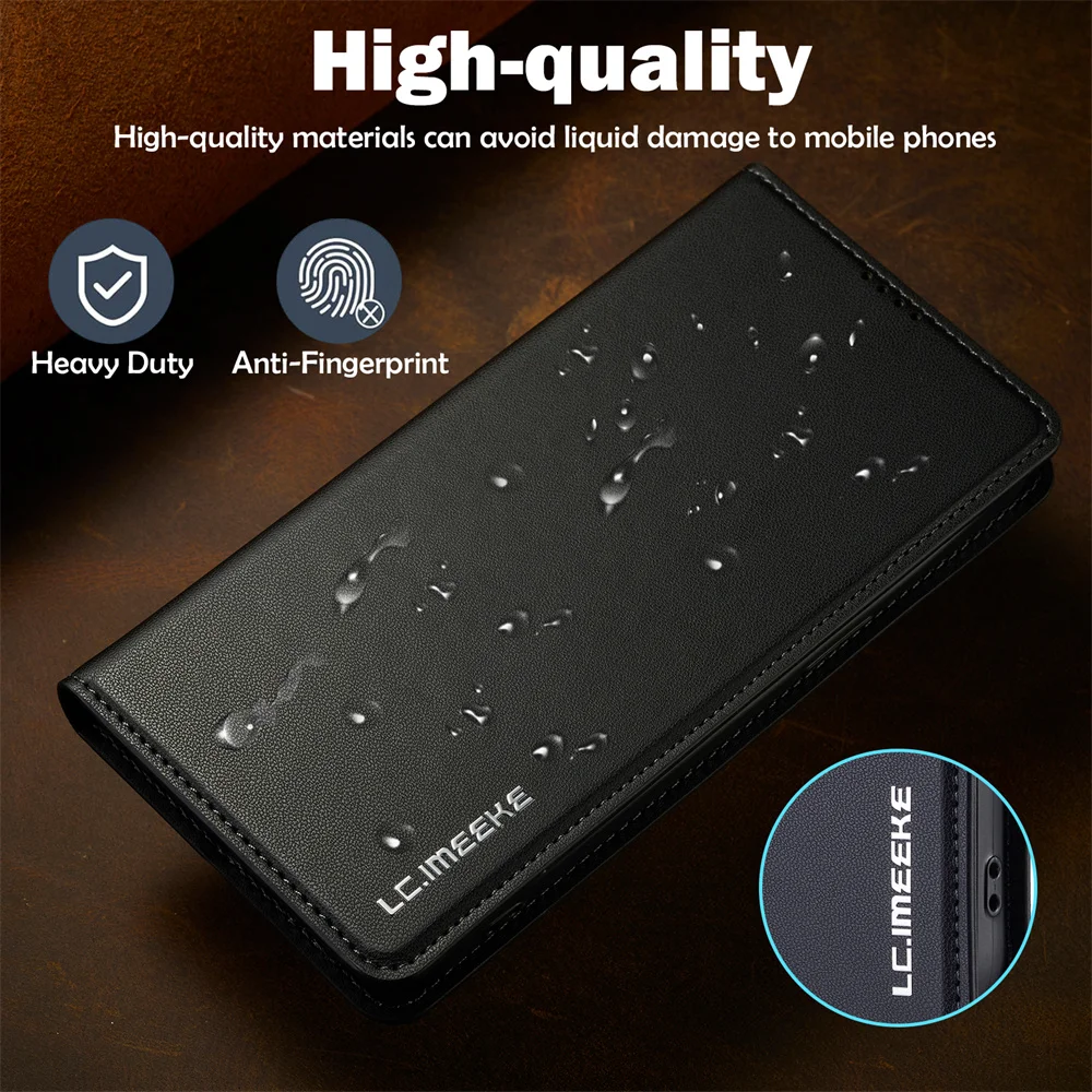 Luxury Leather Flip Phone Case with Enhanced Protection and Stylish Design