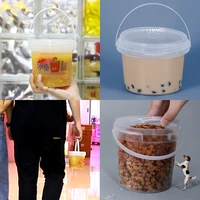 150ML-1500ML BPA-Free Empty Plastic Bucket With Lid Airtight PP Jars Clear Container For Bulk Food Storage 1