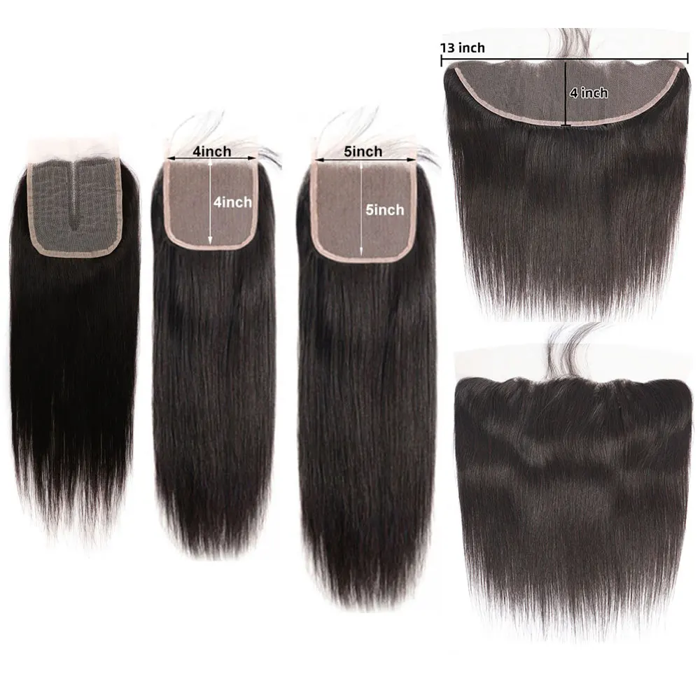 Lace Closure Straight Human Hair Top Lace Closure Preplucked Ear to Ear 13x4 Frontal Transparent 4x4 5x5 human hair extensions,human hair closure,human hair lace product,human hair frontal,human hair toppers