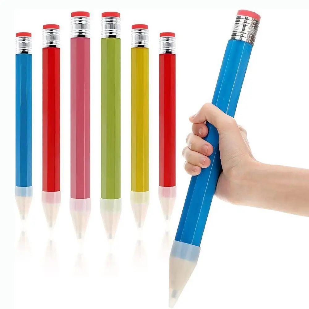 Wooden Giant Pencil Fun Gift 18/35CM With Eraser Big Pencil Novelty Toy Performance Prop Large Wood Artist