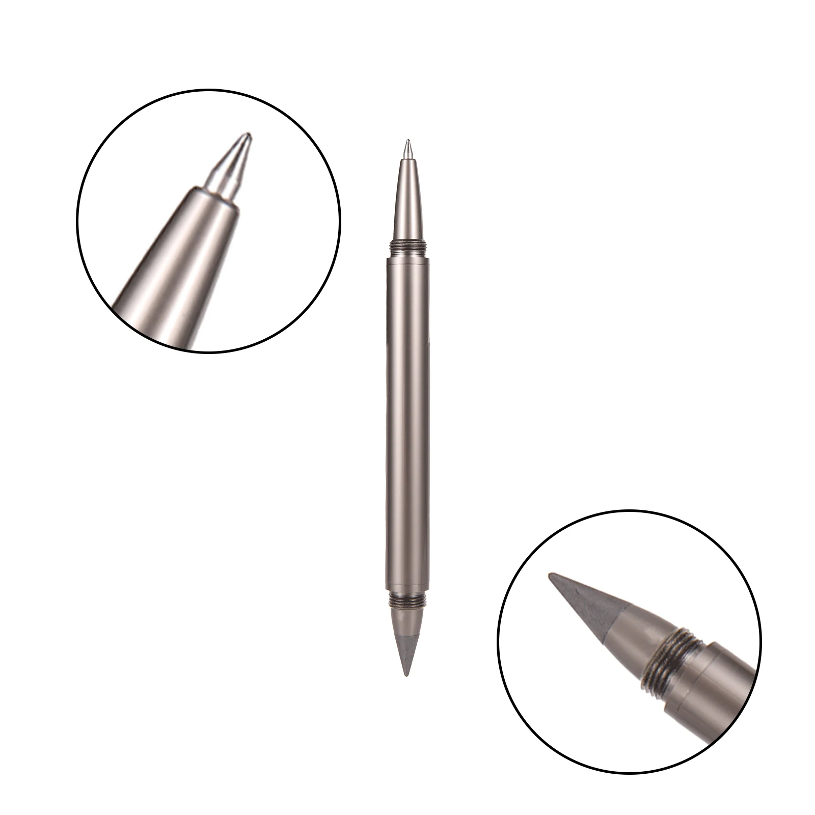 2-in-1-Gelstift + Bleistift, tragbarer Dual-Funktions-Stift, kein Anspitzen, Bleistift, Studium, Büro, Geschäft, Schreiben, Kunst, Skizze, Schreibwaren, Geschenk – Detail 5