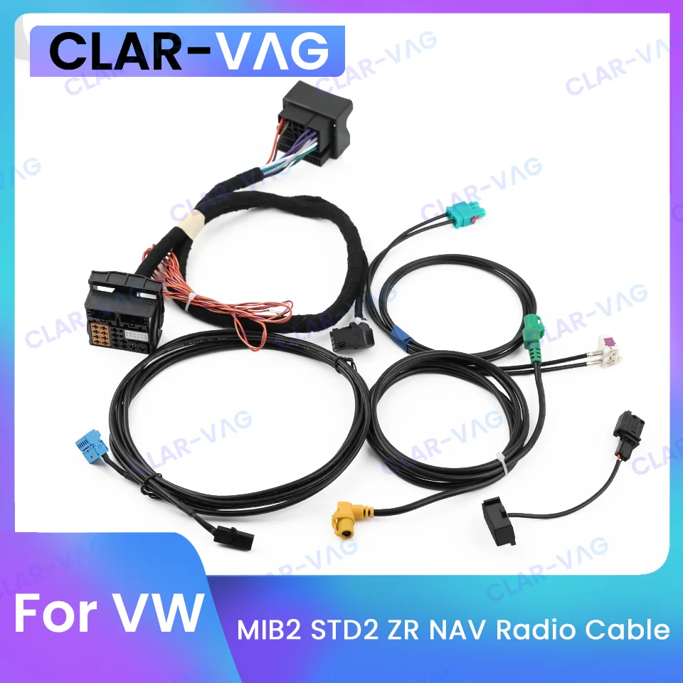 Mib2 Std2 Zr Nav Scopri Pro Radio Test Cable Update Installa Adattatore Cablaggio Per Vw Mqb Golf 7 Mk7 Passat B8