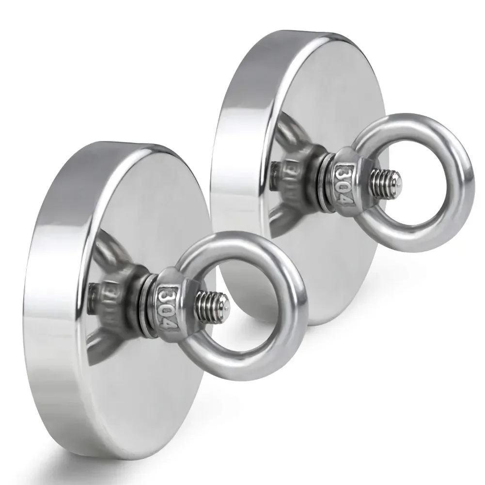 N52 Neodymium Magnets Super Strong Fishing Magnet Heavy Duty Rare Earth Magnet with Countersunk Hole Eyebolt Salvage neodymium magnets,fishing magnets