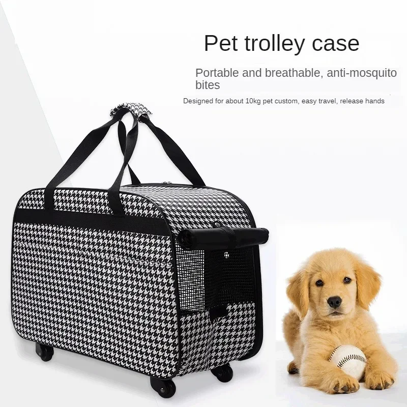 Extra Large Portable Pet Trolley Case, Detachable Dog Trolley Case, Large Foldable Pet Bag Cat dog Travel Carrier Bag