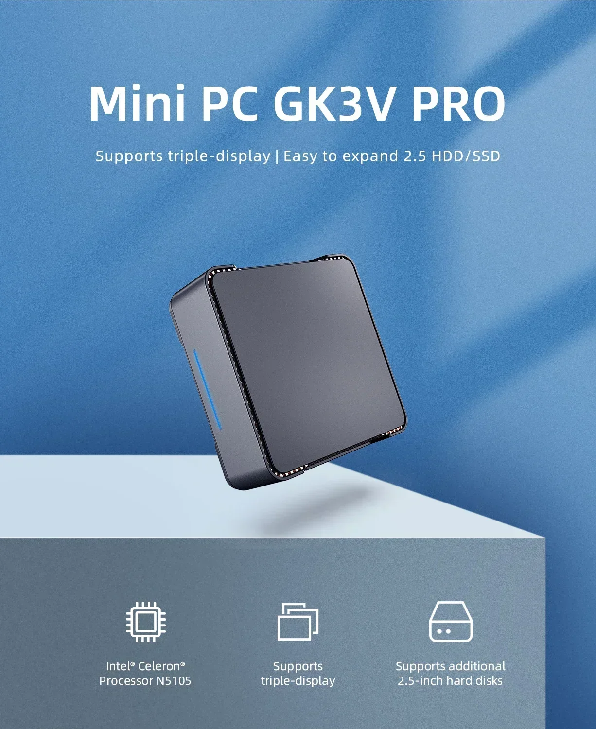 NIPOGI ミニPC GK3V Se9f873fbb26248e090d2b0c50a1aa