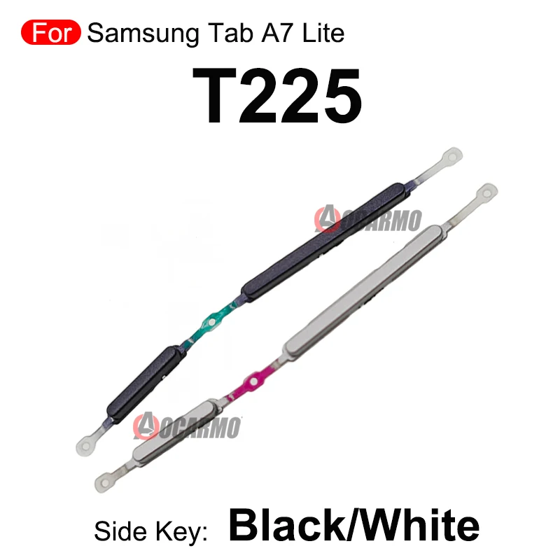측면 단추 키 전원 볼륨 버튼 교체 부품, 삼성 갤럭시 탭 A7 라이트 SM-T220 T225 탭 A 8.0 인치 SM-T290 T295