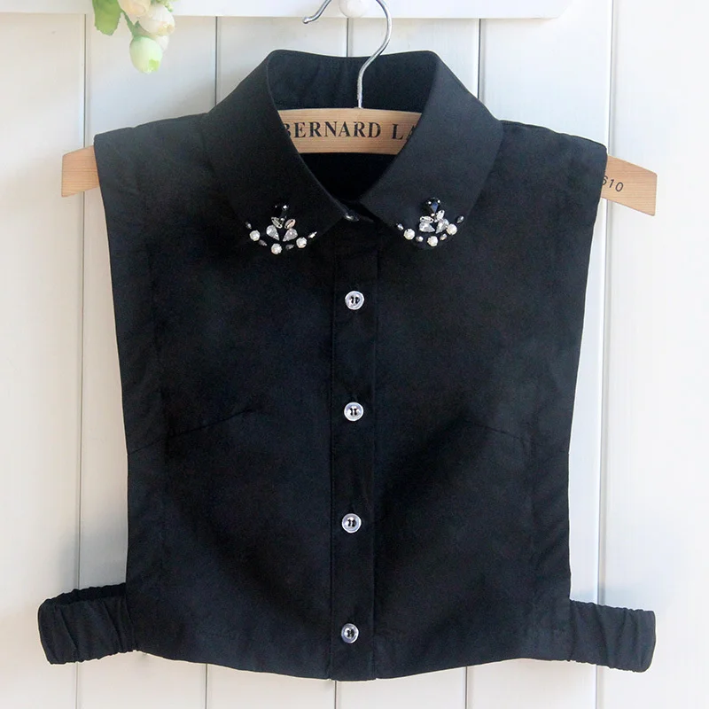 

Fashion Shirt Pearl Fake Diamond Collar formal dress shirts women Wholesale