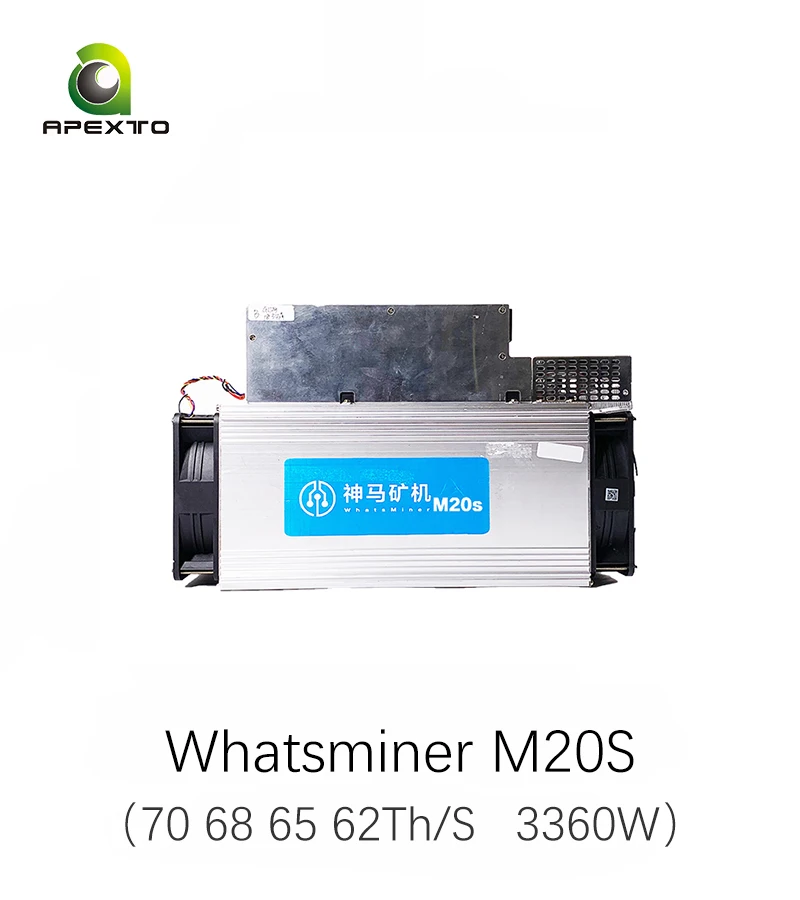 Whatsminer M20s 65th 68th 70t 3360w Microbt 중고 Asic Bitcoin Miner, 도매 중고