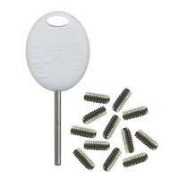316 Stainless Steel Compatible for FCS/Future fin Screws Replacement Surfboard Grub Screw(50pcs) with Key 1
