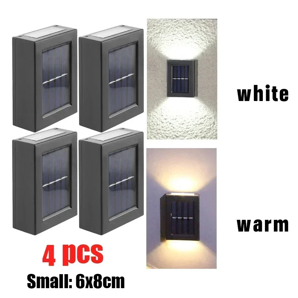 Solar-Powered Outdoor Wall Washer Light - Waterproof Garden & Patio Decor Lamp