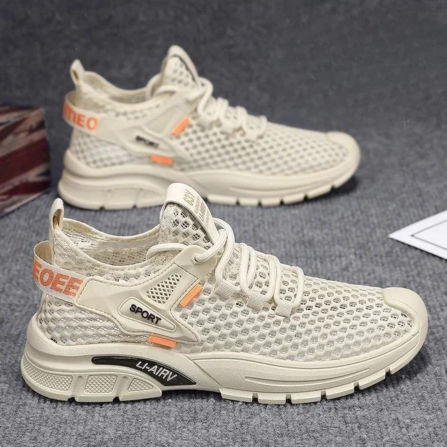 Men Shoes Casual Sport Sneakers Breathable Summer Slip on Running Tennis Shoes Gym Training Fashion Shoes Outdoor Walking Flats 1