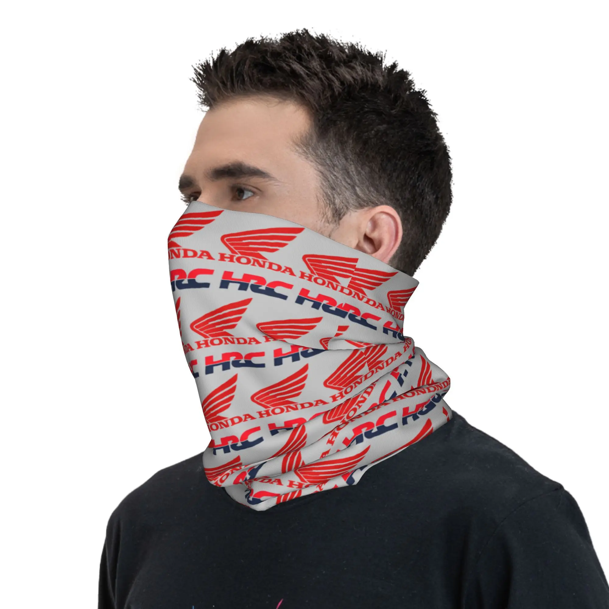 Bandana Neck Warmer Custom H-Hondaes Men Women Winter Ski Hiking Scarf Gaiter Motocross Racing Face Cover