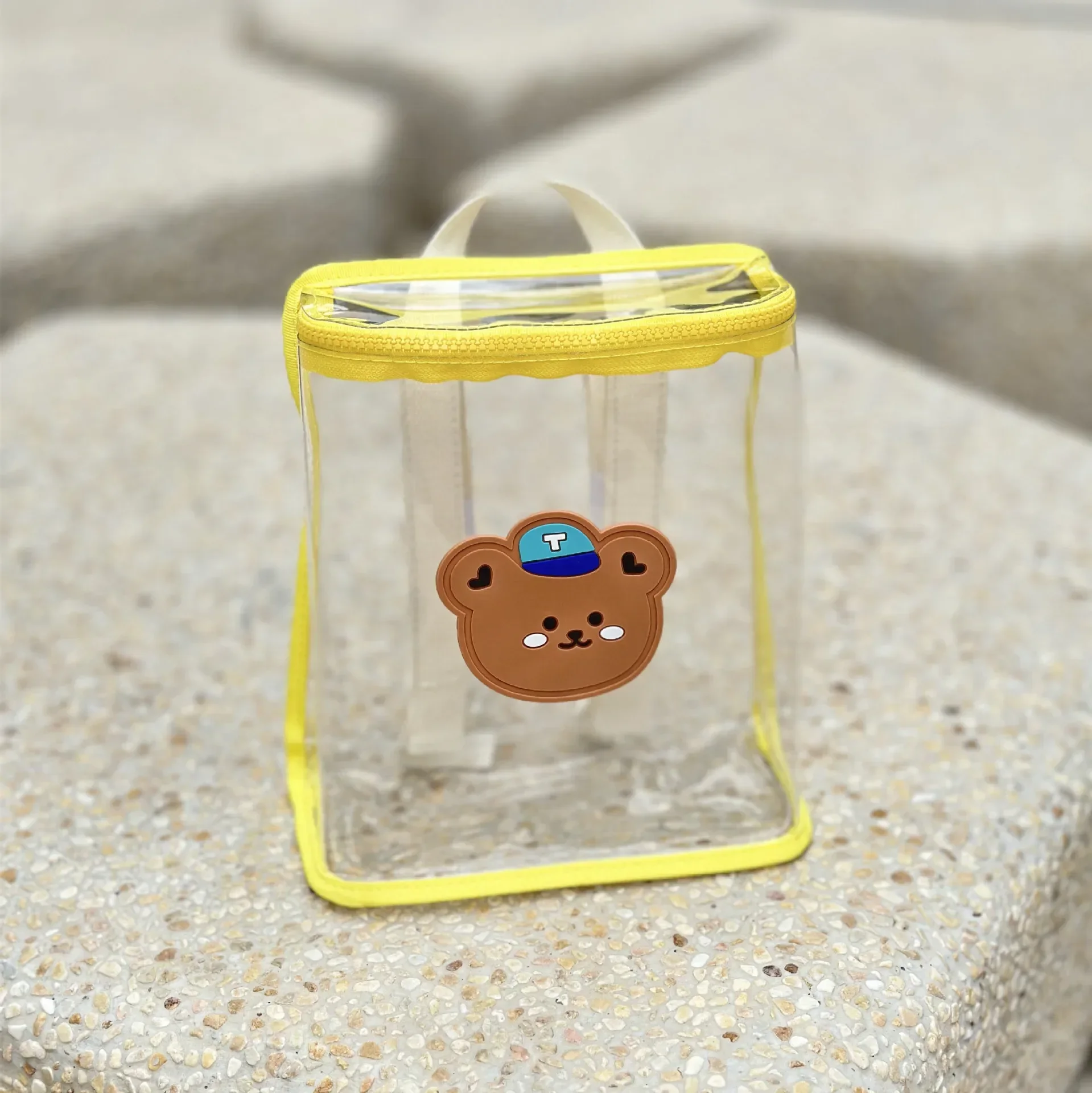 Çocuklar Sırt Çantası Yürümeye Başlayan Sırt Çantası Anne Çocuk Çantaları Kız için Okul Çantaları Sevimli Pvc Şeffaf Çanta Erkek Bolsas Para Niños Mochila