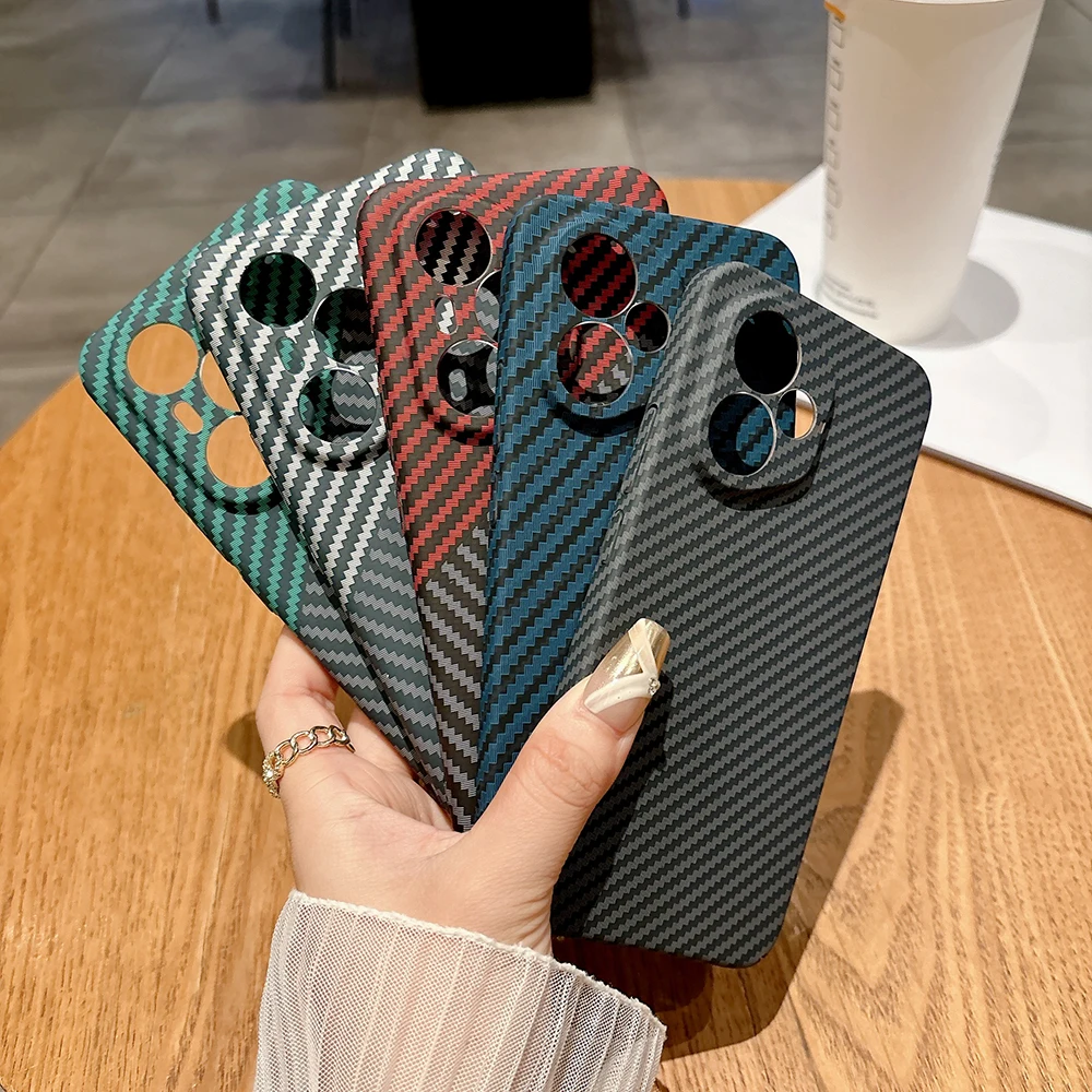Carbon Fiber Texture Matte Hard Case Cover for Honor 400 Global Version