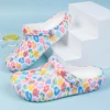 Women's Colorful Cartoon Garden Clog Shoes, Platform Soft Sole Two-way Wear Beach Mules, Pool & Garden Slides, Beach Sandals 3