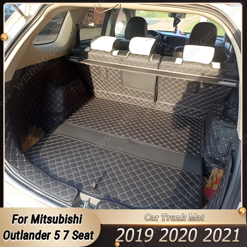 

Для Mitsubishi Outlander 2019-2021 5 7, чехол для сиденья грузового автомобиля, коврик для багажника, ковер для любой погоды, водонепроницаемый подкладка для сапога, аксессуары
