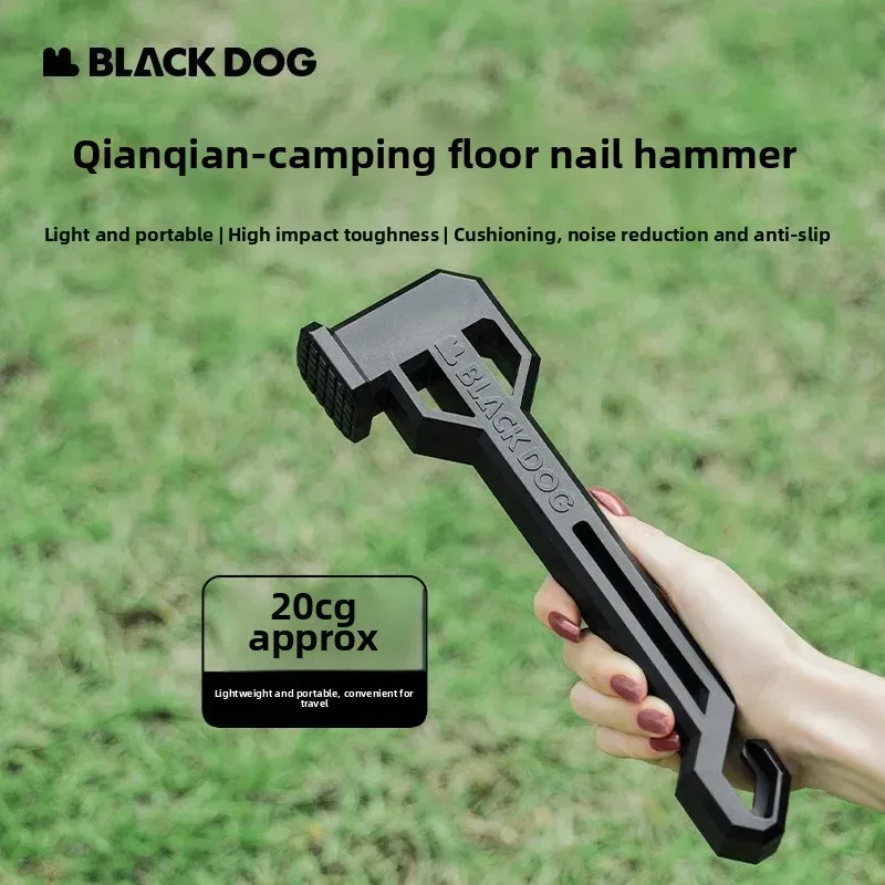 Naturehike BLACKDOG Outdoor Tent Ground Nail Hammer Outdoor Camping Plastic Ground Nail Awning Hammer Gadget Portable tent pegs camping tent accessories