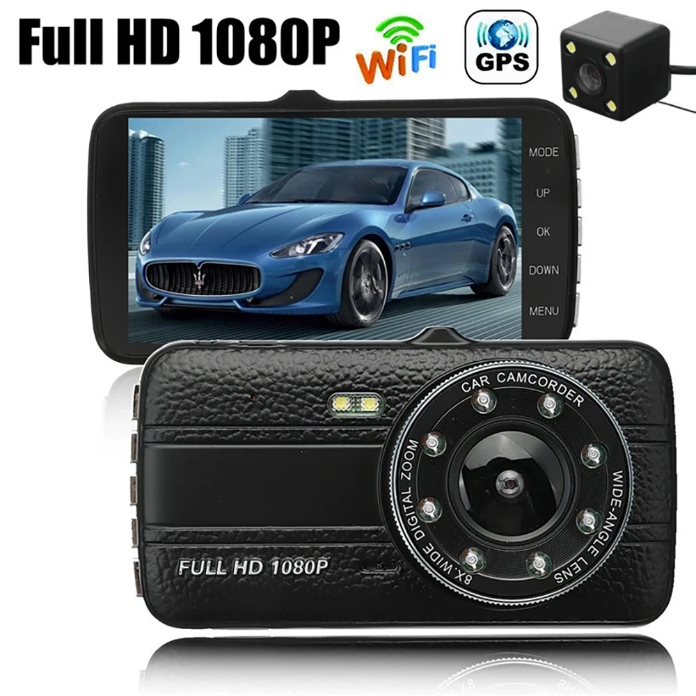 

Car DVR WiFi Full HD 1080P Dash Cam Rear View Vehicle Camera Video Recorder Night Vision Auto Dashcam GPS Logger Car Accessories