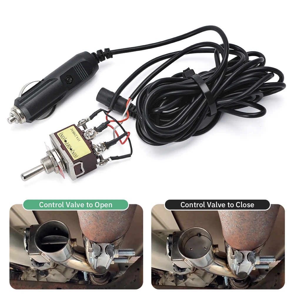 Universal Manual Switch control Switch Exhaust Muffler Electric Valve Cutout cut out System Dump Pipe Kit HT-GJ030 exhaust muffler switch