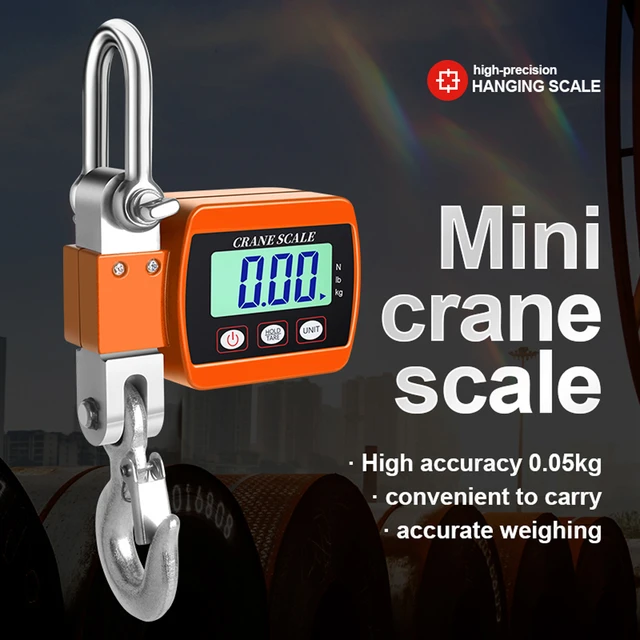 500kg LCD Digital Crane Scale Portable Industrial Electronic Scale Heavy  Duty Alloy Steel Hanging Scale Hook Scale Weighing Tool - AliExpress