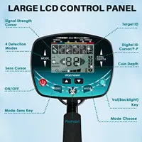 2025 New Underground Metal Detector Gold LCD Search Target ID Max Depth Treasure Hunting PinPointer Waterproof Locate Model 2