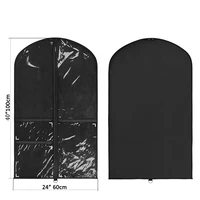 Breathable Non-woven Dance Costume Bags Waterproof Dustproof PVC Garment Bag Hanging Clothes Dance Competitions With Zip Pockets 2