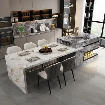 ​​Custom Marble Kitchen Island 1