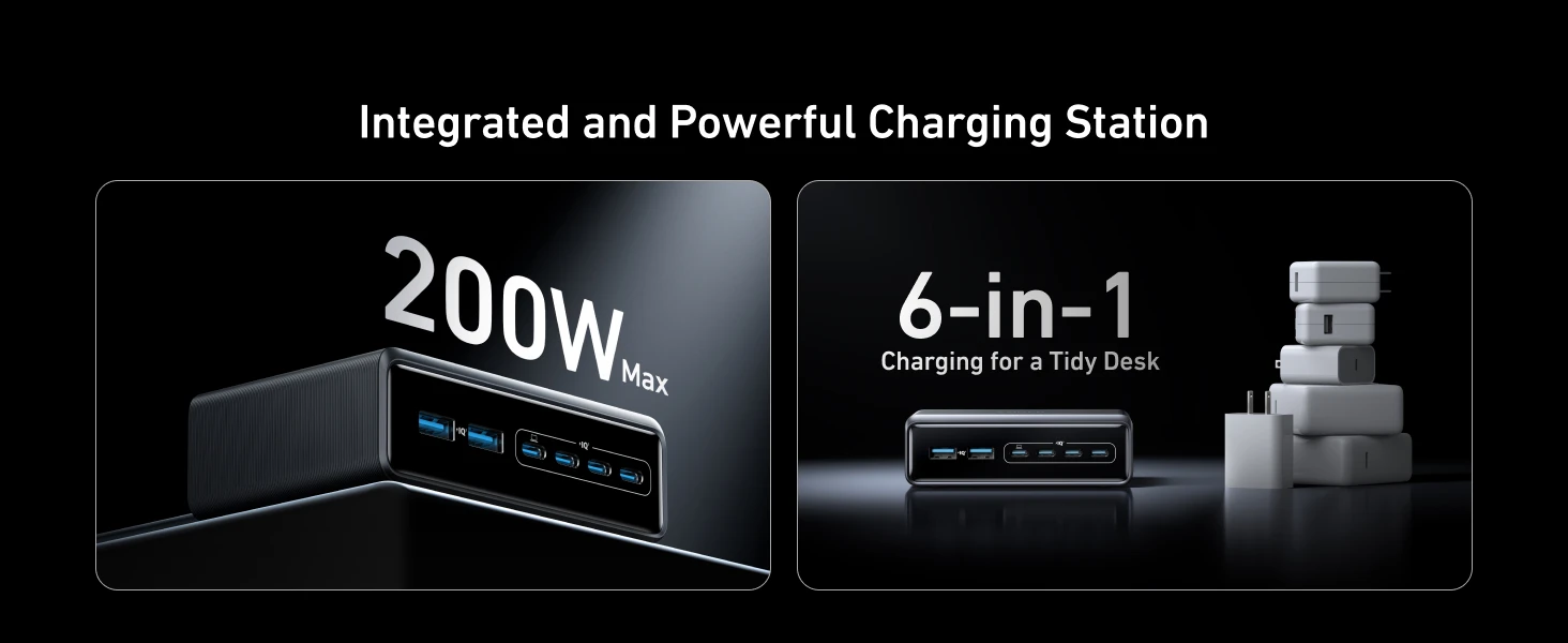 Anker Prime 200W 6 Ports GaN USB-C PD Charging Station (A2683) description image 5