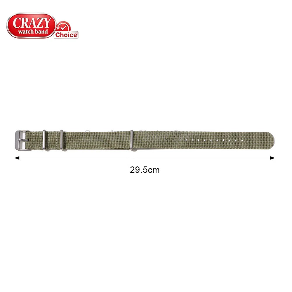 Nylon Canvas Weave Sports Wristband - Universal Replacement Watch Strap