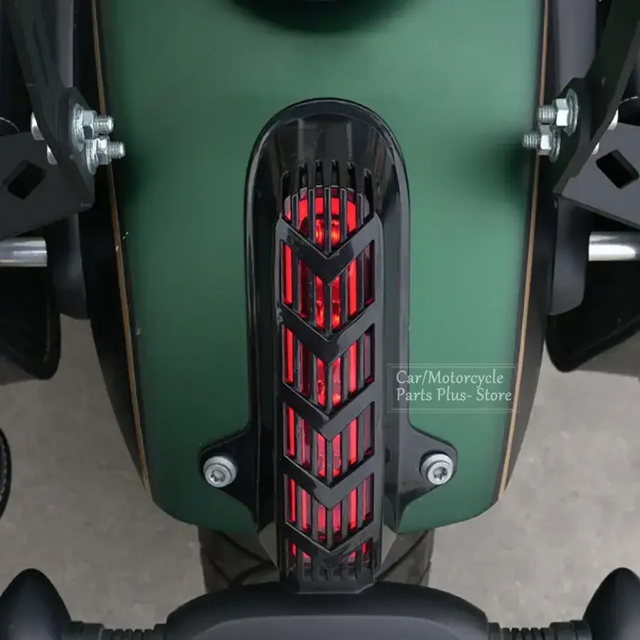 Motorbike Modified Parts Motorcycle Front Rear Turn Signal Trim Cover Tail Light Shield Compatible For QJMOTOR SRV300 / SRV350