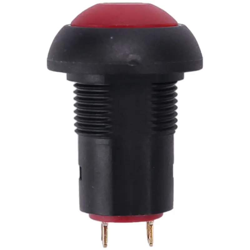 ELECT-3X 온-오프 래칭 방수 12Mm 푸시 버튼 스위치 SPST 2A IP67, 빨간색