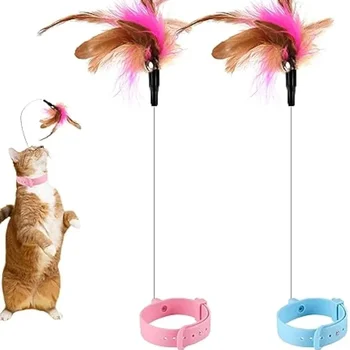 Adjustable Cat Collar Teaser Toy 1