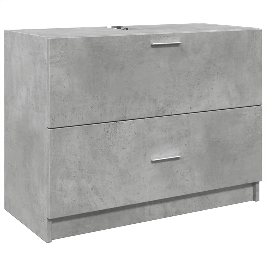 Weißer Waschbeckenunterschrank, 78 x 37 x 59 cm, Holzwerkstoff, modernes Design, stilvoller Badezimmerschrank, stabile Struktur, Möbelsets – Detail 25