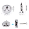0.98"(25mm) Super Strong Round Base Cup Neodymium Magnets with Holes and Screw, Countersunk Pot Magnets for Craft Lockers Tools 2