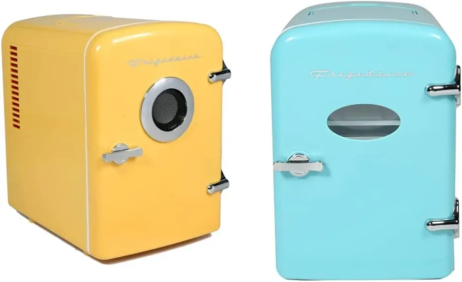 

EFMIS151 Mini Portable Compact Personal Home Office Fridge Cooler BUILT IN SPEAKER, 4L & EFMIS175-BLUE Portable Mini Fridge-