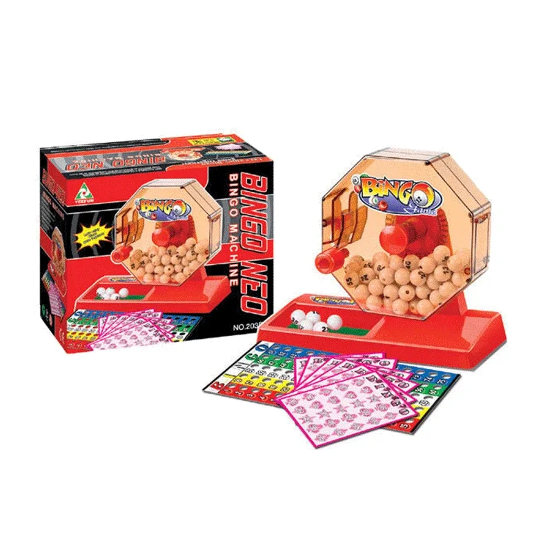 Family Entertainment Special Hand-cranked Lottery Two-color Ball Rocking Lottery Machine Number Vibrating Screen Simulator