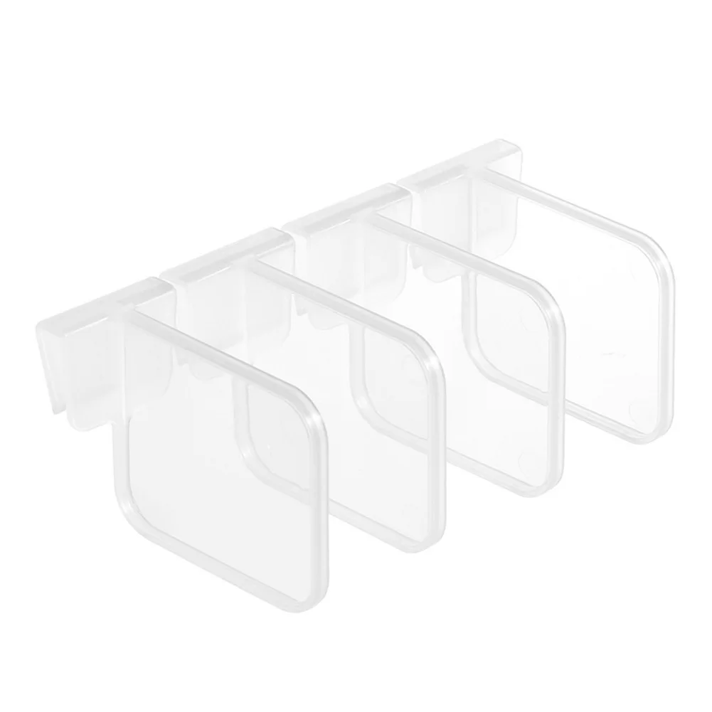 4 Pack Fridge Storage Container Divider Kitchen Pantry Storage Gadget Fridge Divider Bottle Can Divider for Home Kitchen
