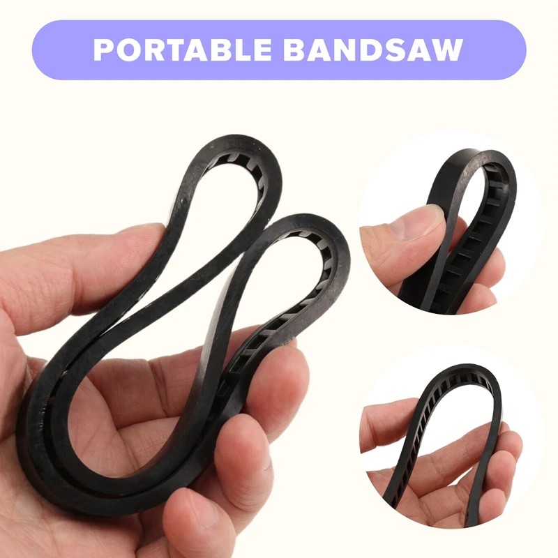 2 Pack 650721-00 Bandsaw Tires Belt Band Saw Rubber Tires Belt For 514002079 A02807 DCS374 DWM120 Easy Install