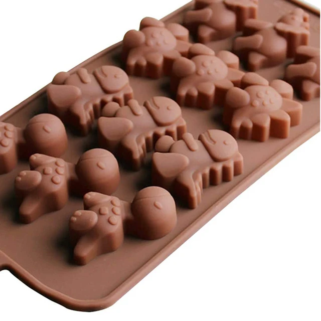 12 Üreg Dinoszaurusz Csokoládé Penész Nem Tapadós Szilikon Dino Cukorka Zselés Jégkocka Torta Dekorációs Szerszámok Cupcake Topper - Image 6