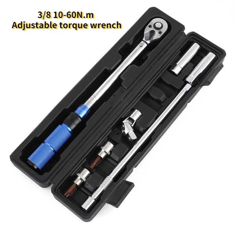 

Torque Wrench 3/8 10-60N.m Adjustable Torque Wrench Preset Torque Wrench