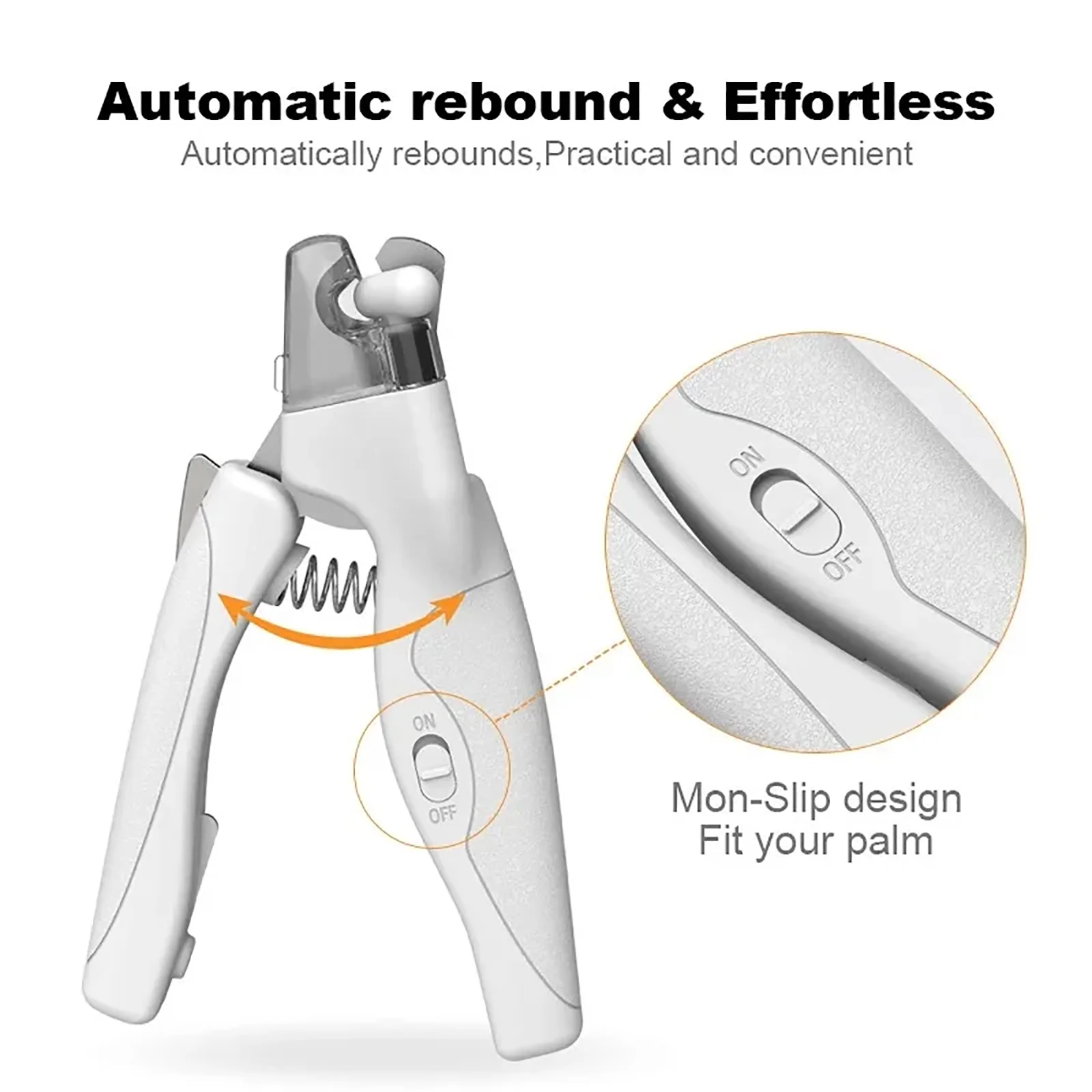 LED Light Cat Dog Nail Clipper Cutter Professional Pet Claw Trimmer with Safety Lock Puppy Kitten Animals Care Grooming Tool Kit