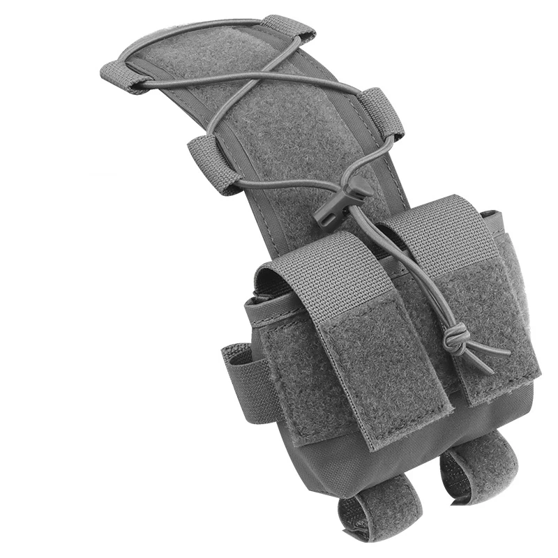 Tactical Helmet Pouch Tactical Helmet Pouch Battery Box Counterweight Pouch Remote Battery Helmet Accessory Storage Bag with Hook Loop for Fast