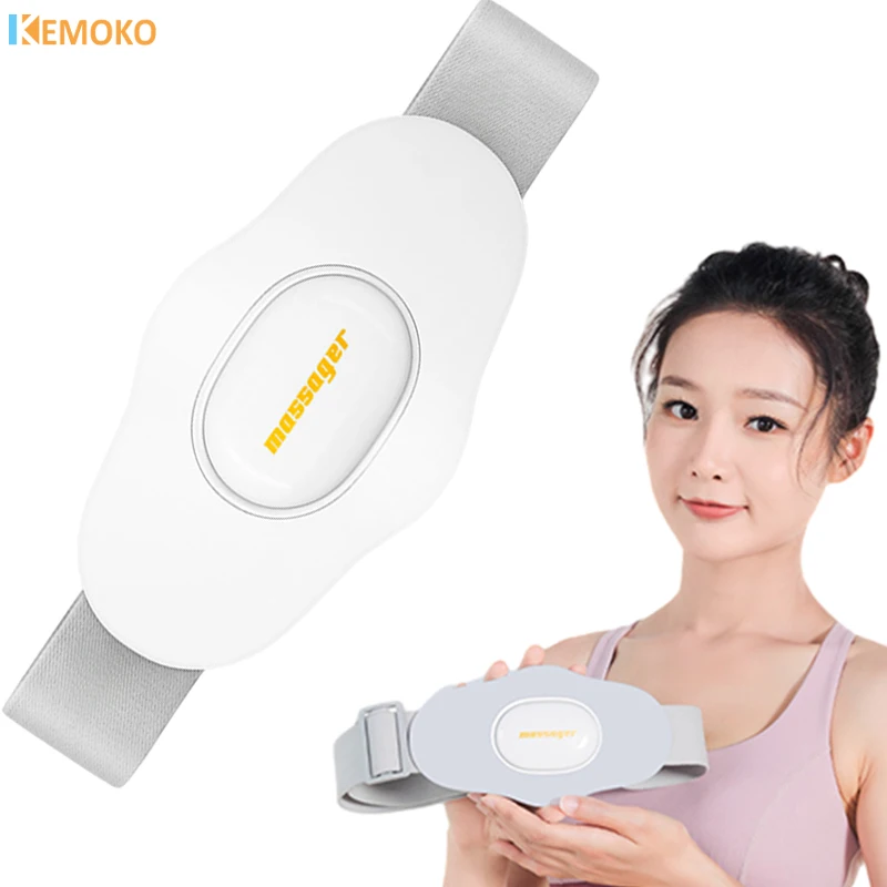 Electric Waist Massage Machine Pulse Muscle Stimulator Relaxation Vibration Back Lumbar Massager Heating Therapy Relieve Pain