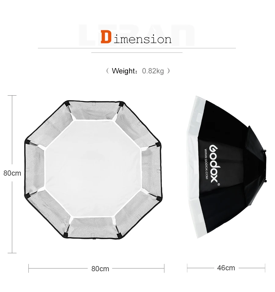 80cm 31.5" Octagon Soft box Universal Mount Softbox for Universal Mount Studio